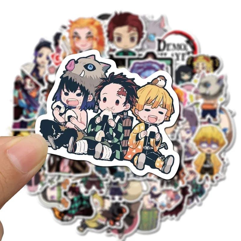 Demon Slayer Stickers Cutout Pcs Pcs Pcs Kimetsu No Yaiba