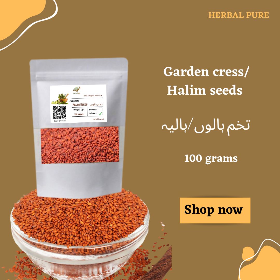 Organic Halim Seeds 100 grams 100 Pure Garden Cress تخم ہلیون