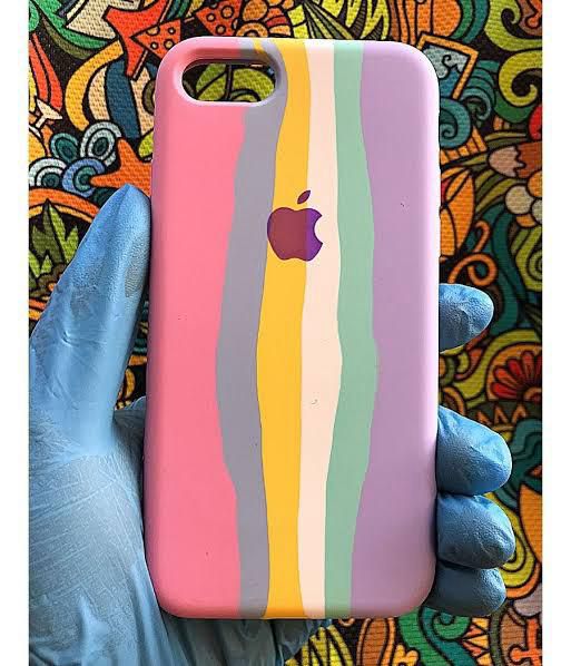 Iphone Se Rainbow Office Silicon Cases Daraz Pk