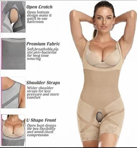 Slim Body Full Body Shaper For Women Fat Burner Slimming Suit With Chest Lift And Waist Control