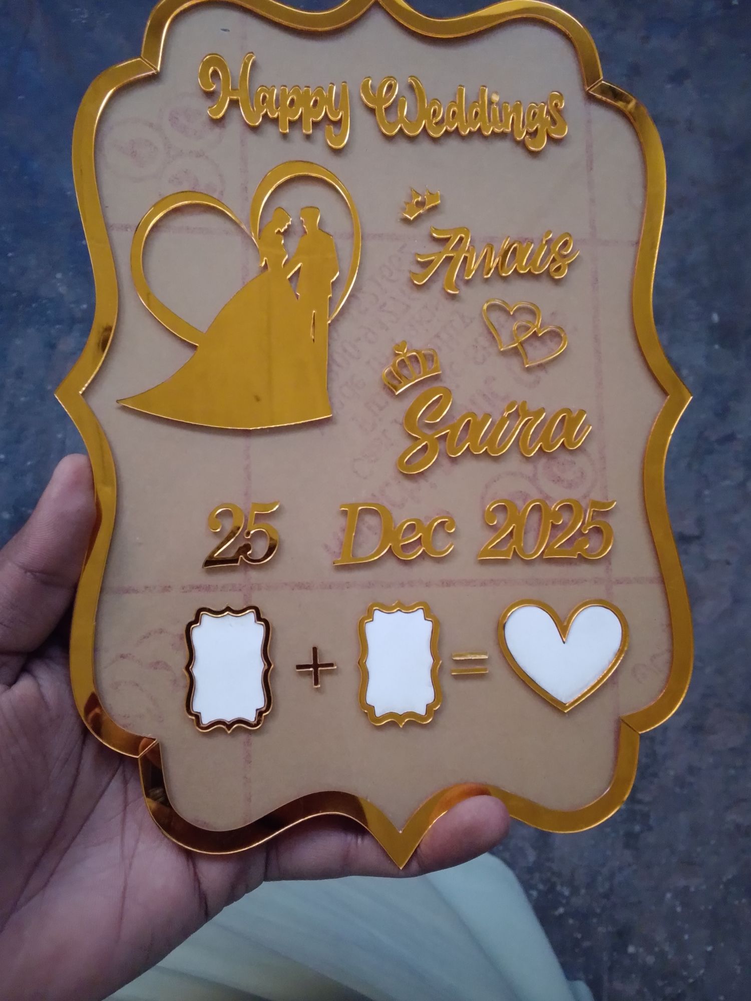Customized Frame Nikkah Plate, Engagement Trey , Thumb clear Acrylic Nikkah Tray, wedding Trey , Wedding Gift, engagement Gift