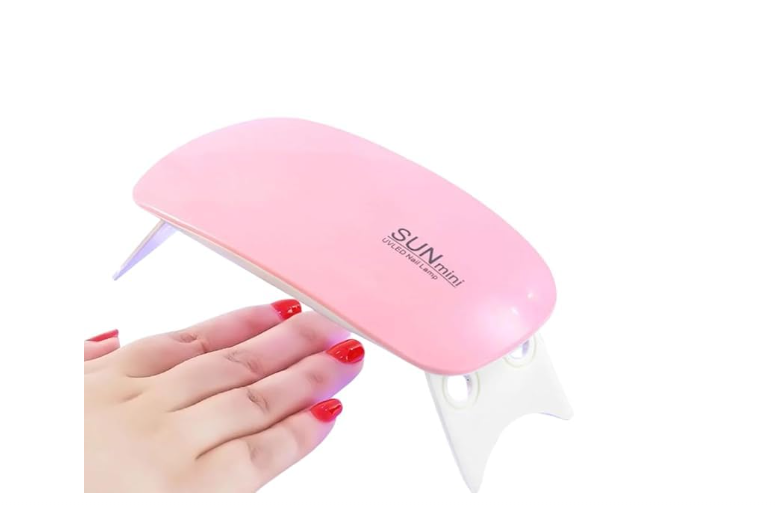 "SUN Mini UV LED Nail Lamp for Gel Polish Drying - Portable Manicure Machine with Sunlight Technology, Not Glaring, Not Black Hand, 6W Power Nail Dryer for Home & Salon Use, Quick Curing Light"