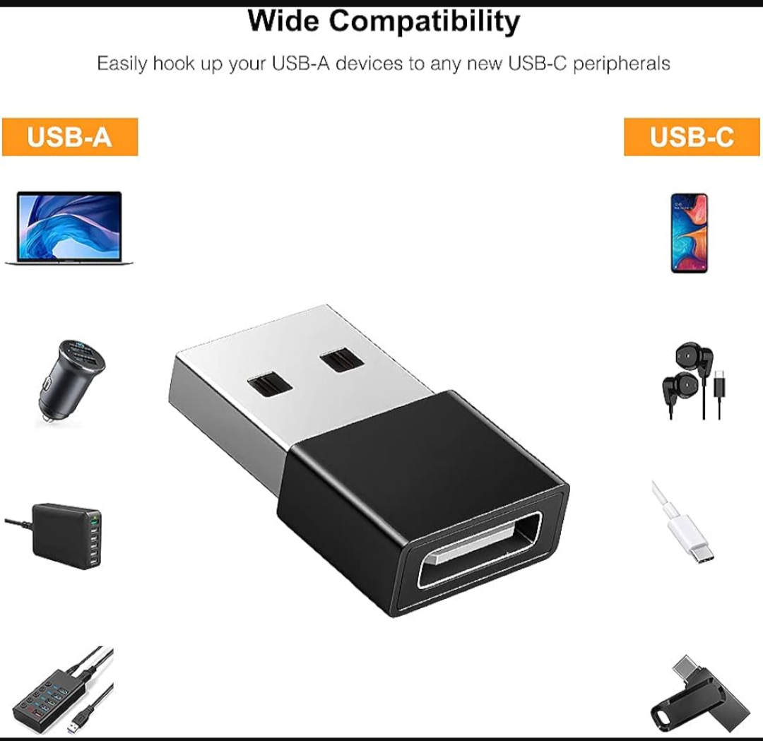 USB C Adapter USB A Male to USB Type C Female Connector Type-c Adapter | OTG Type C Female To USB A Male Converter