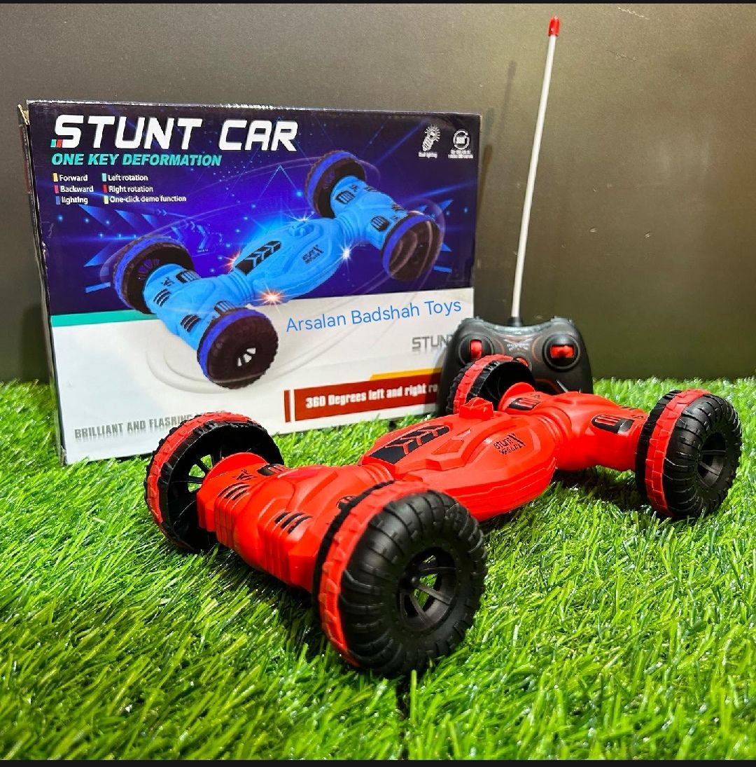 New Stylish Remote Control Cars, Rechargeable , Remote Control Rechargeable Twisting Stunt Car, Battery Included Rechargeable Remote Control Car Toy For Kids , Best Birthday Gift Toy For Boys.