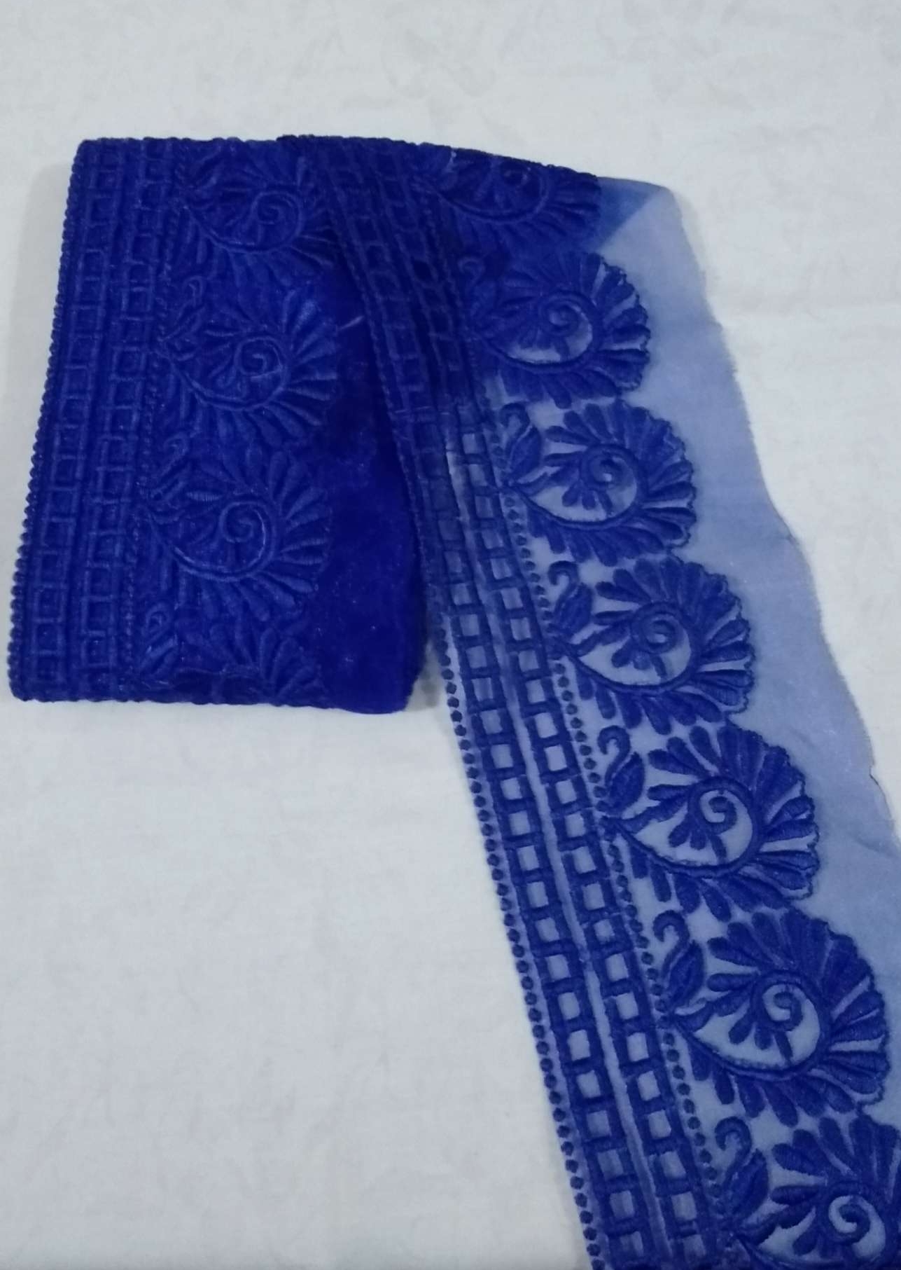 1 Gaz/Yard Embroidery Wide Patch Lace/ Laces for clothes/ Laces for dress/  Fancy Lace | Daraz.pk