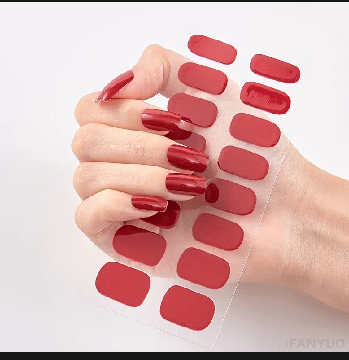 16 Pieces Nail Art Polish Sticker Nail Stripes
Self-adhesive, Pure Color Nail Stickers,