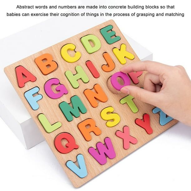 Wooden English Letters - English Counting Alphabets - Baby Learning - Kids Learning Toys