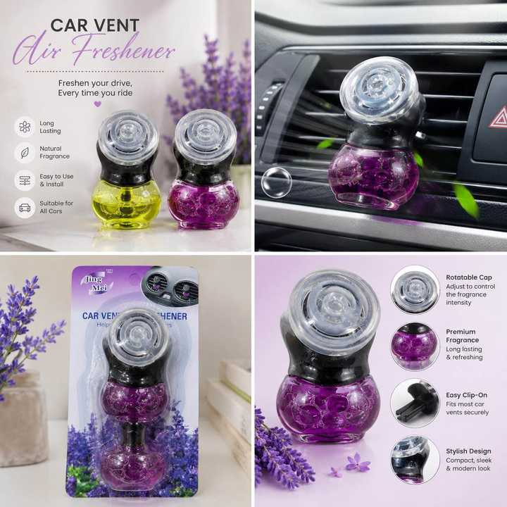 Car Vent Air Freshener | Clip-On Car Perfume | Long Lasting Fragrance Car Freshener | Dashboard & AC Vent Freshener