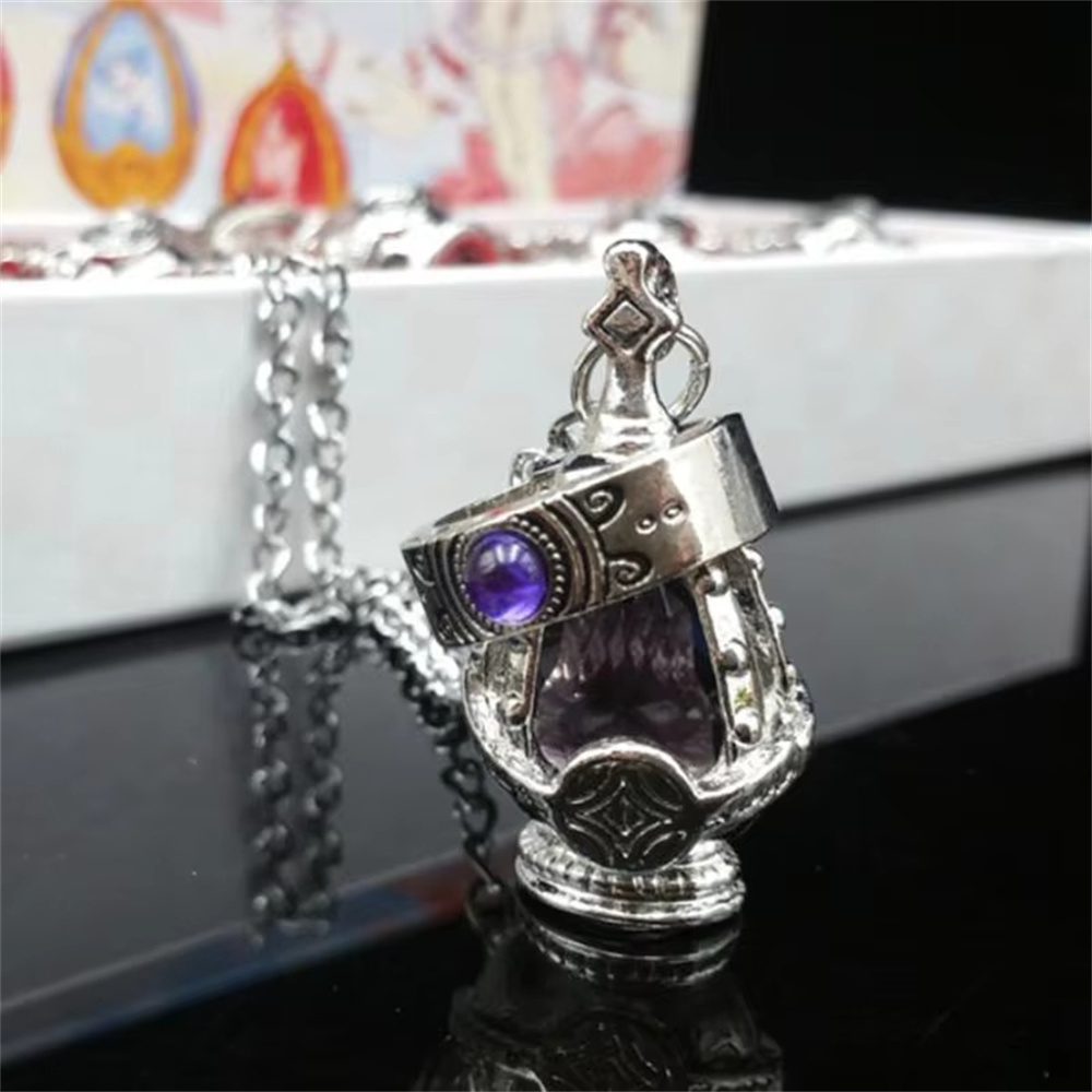 Anime Puella Magi Madoka Magica Soul Gem Necklace Crystal Pendant Ring Cosplay Costumes Lovers Jewelry Set Accessoies Props