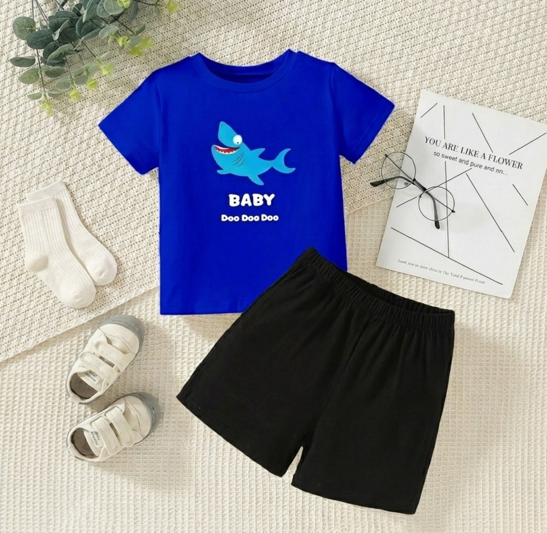 T-shirt And Shorts Pants For Kids Baby Boys And Baby Girls Dresses Short Sleeves Tee Top's Clothes Set's Dresses Outfit Suit For Unisex JHA Summer Collection