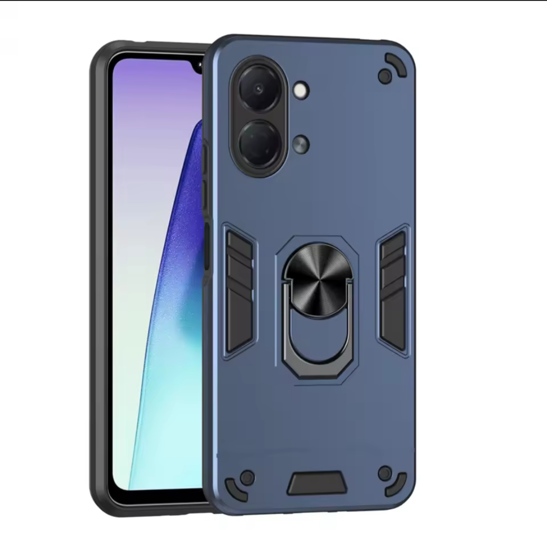 Tecno Spark GO 3 Phone Cover TPU Hard Ring Car Ring Bracket Shockproof Back Cover
