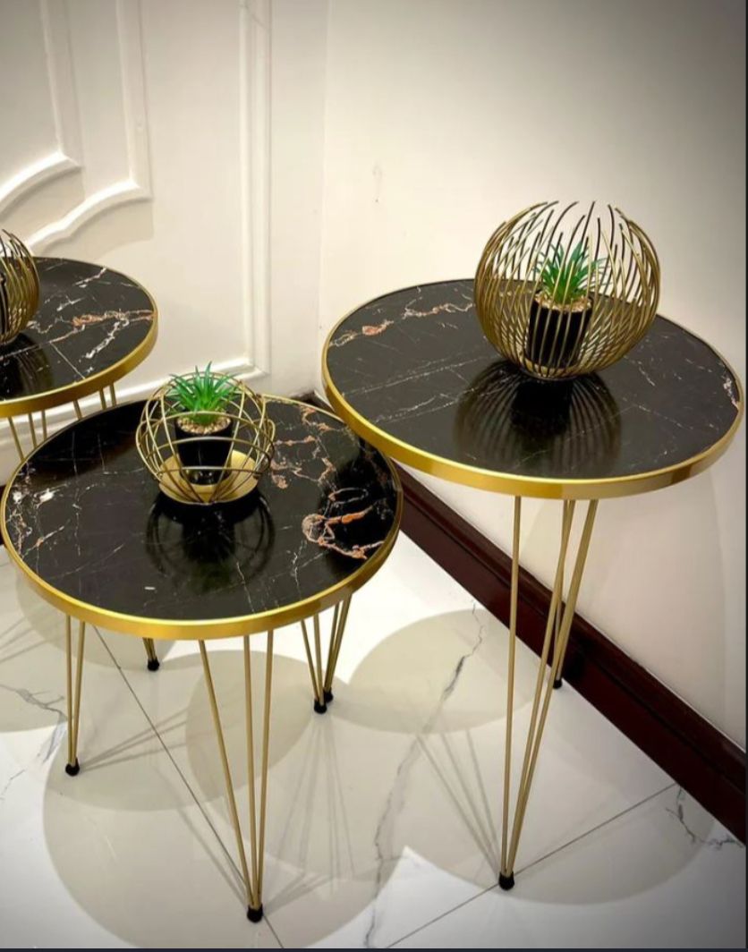 1 Pcs /  2 Pc / Set of 3 Round Coffee table/Side table/ Table for Home/Living room/office /Table by AlHafiz walls/ 100 % Authentic / For more information See Description