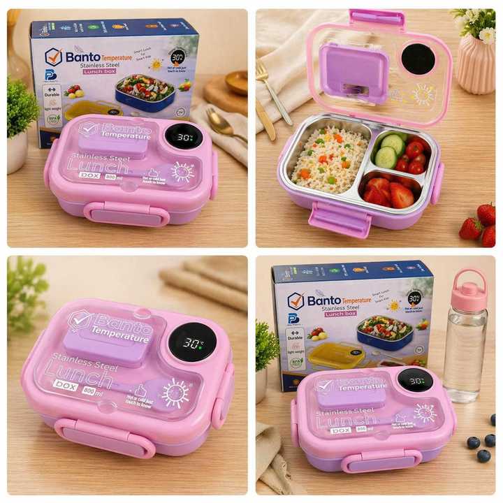 Banto Temperature Stainless Steel Lunch Box 800ml | Hot & Cold Food Container | Insulated Lunch Box | Leak Resistant Food Storage Box