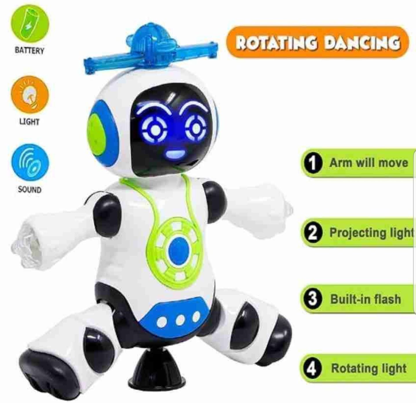 Dancing Robot Toy With 360 Rotation Function Best Toy For kid Fun Toy Fo kid