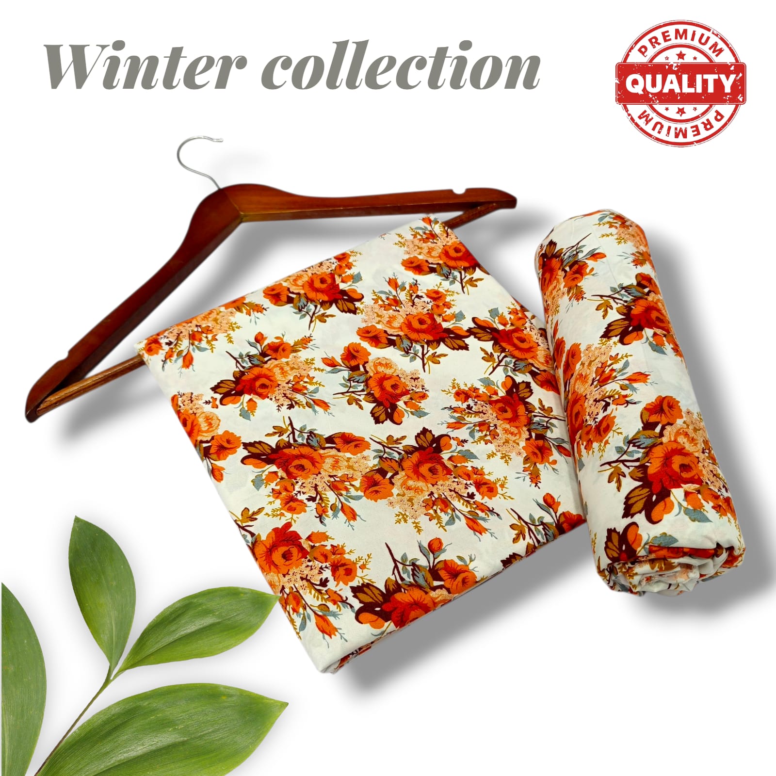 mix cotton Polo cotton suits 3 meter mid summer & winter collection for thin ladies
