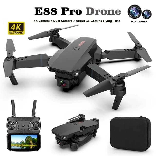 New E88PRO Double Camera Foldable Drone Stable Flight Approved Drone By Professional