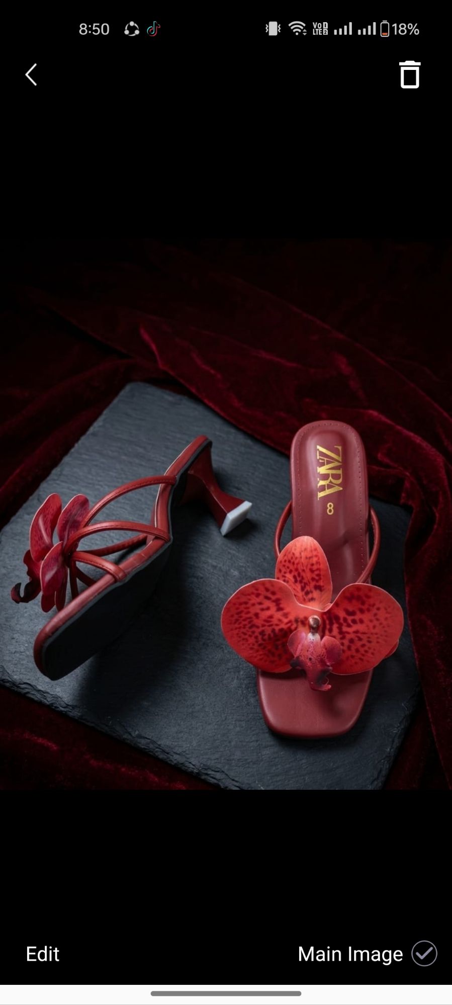 New Style Zara Flowers Heels For Girls&Women