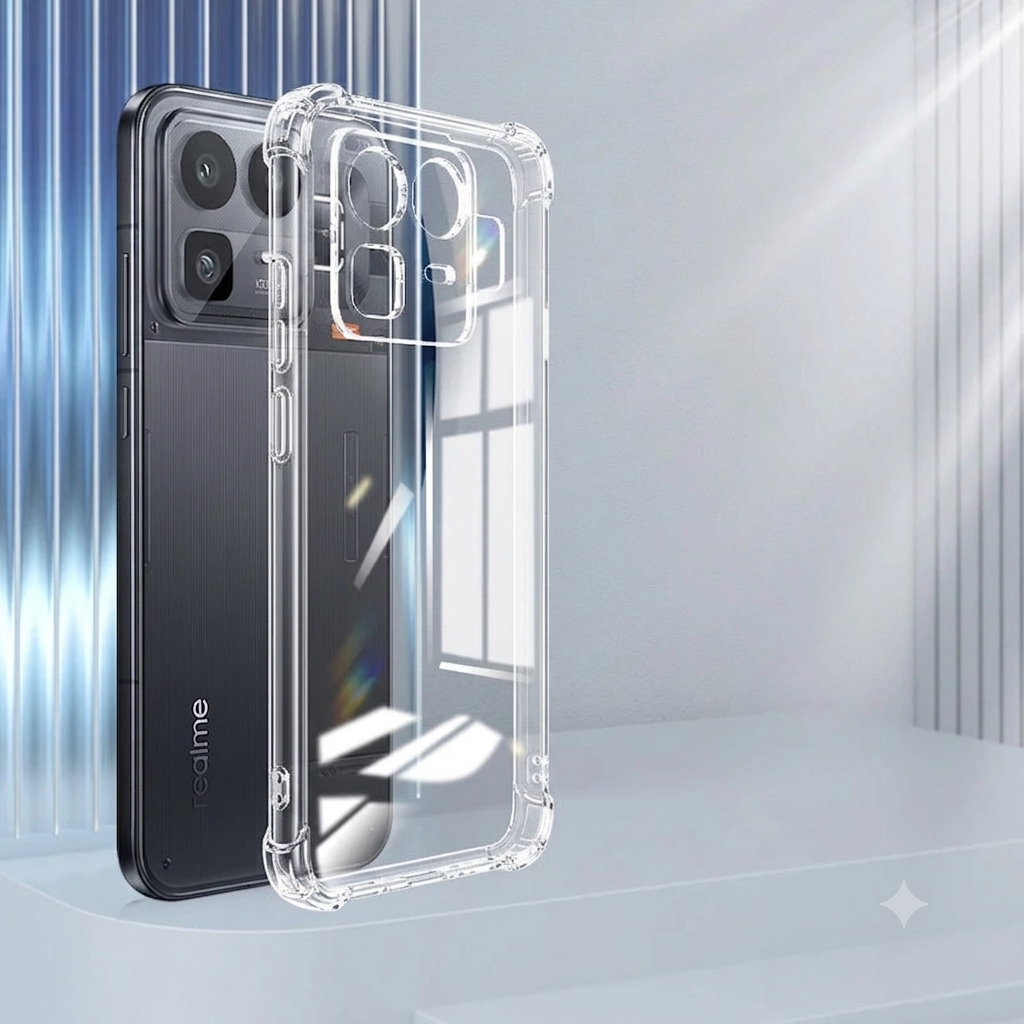 Realme Neo 8 5G Back Cover Crystal Transparent Soft Clear Silicon Ultra Thin Protective Case