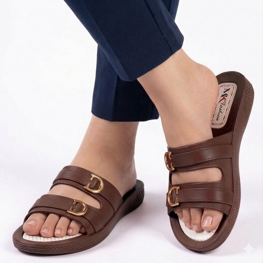 Women Nylon Plastic Slippers Soft Comfortable Summer Casual