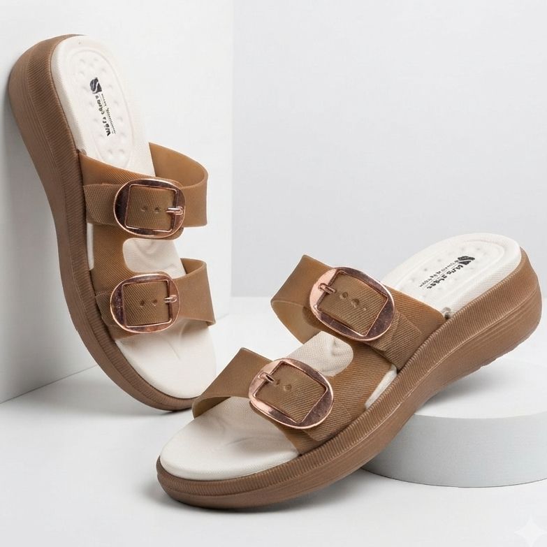 American Wedge Sandals & Slippers Casual House Flip Flops & Softies in Wedge Sole