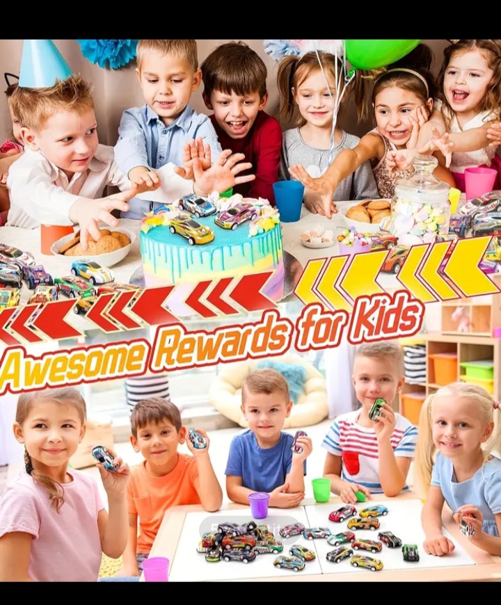 50pcs Alloy Mini Pull Back Toy Car, Pull Back Car Toy Set, Mini Racing Vehicle Toy Model, Nice Birthday Gift for Kids box pack
