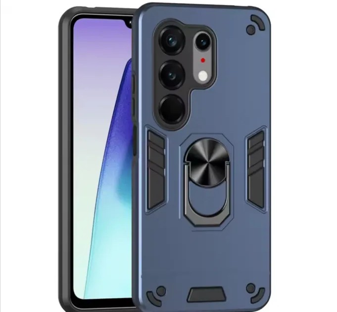 Tecno Camon 50 Pro Full Body Durable Protection Case Magnetic Ring Holder Armor Case Rotating Kickstand Grip Shockproof Hybrid Back Cover with Camera Lens Protection Anti-Drop Hard Case Rugged Shock Absorption Slim Fit Magnetic Car Mount Compatible