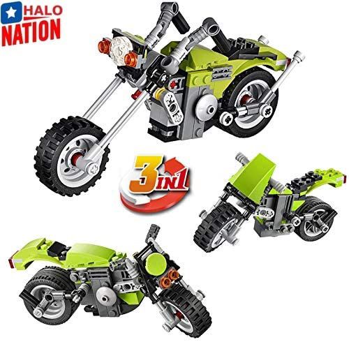 Architect 3In1 Harley Cruiser Motorcycle Building Block Brick Diy Bike Block Toy Model Mini Blocks Assembled Children'S Building Blocks Educational Toys|Multicolor