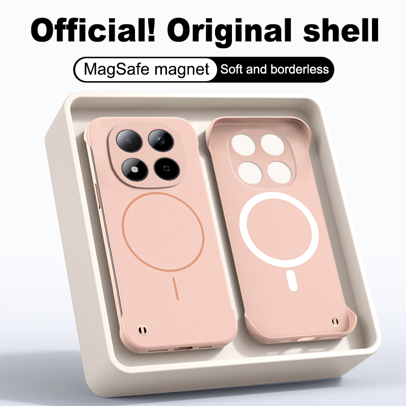 Fashion Fine Magnetic Frameless Case For  Redmi Note 15 14 Pro Plus K90 K80 K70 Max Ultra Thin Skin Feel Protective Cover