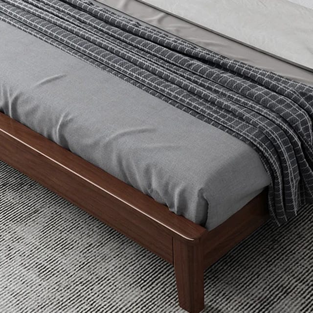 Modern Sheesham King Size Bed With 2 Side Tables
