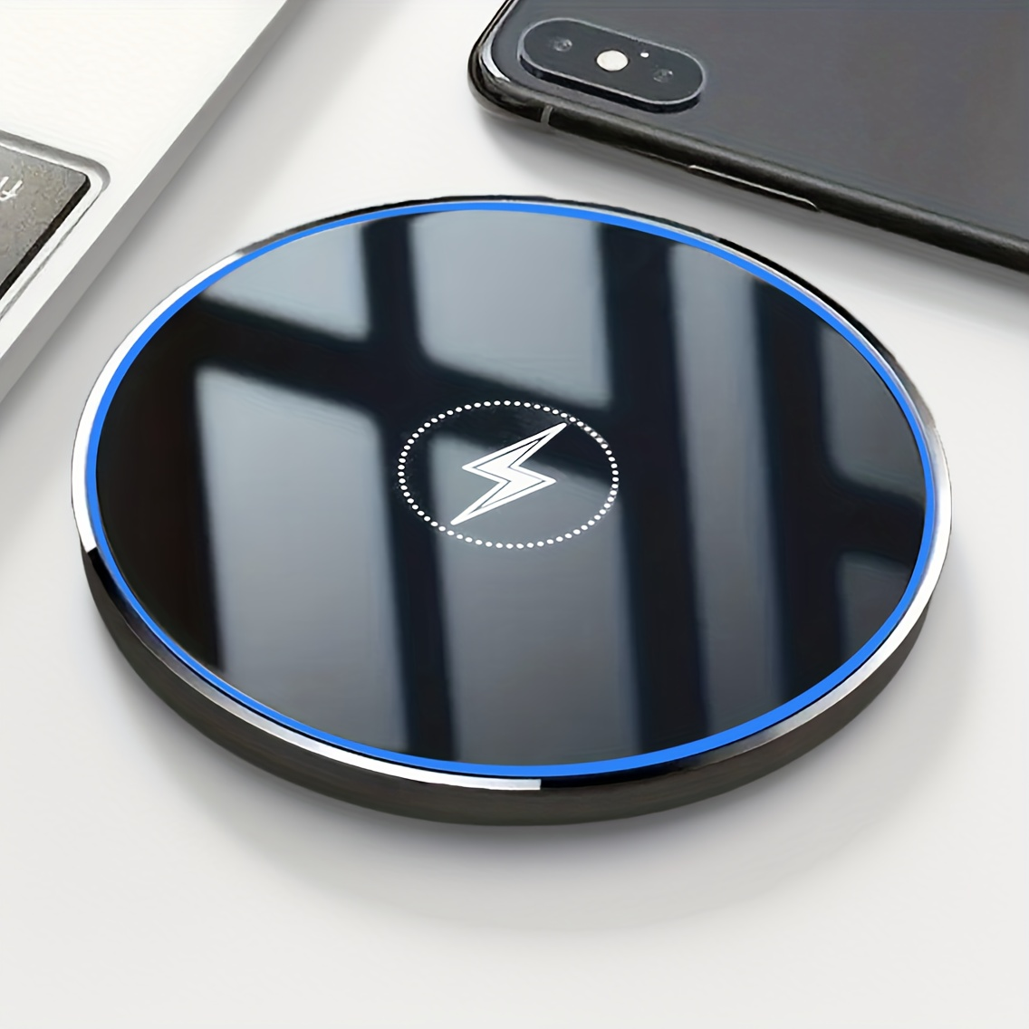 Universal Wireless Charger for  iPhone 17/16/15 Pro Max,   S22/S21, , , Google Pixel — Wide Compat