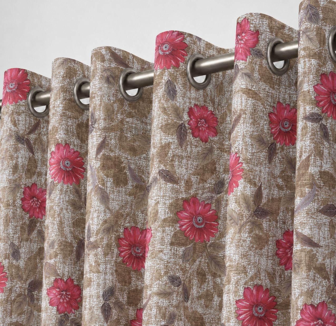 Premium Quality Italian Curtain (Parda) For Home Decor Elegant & Fancy Curtain With Ring(Eyelet) For Windows (1Pc Curtain)