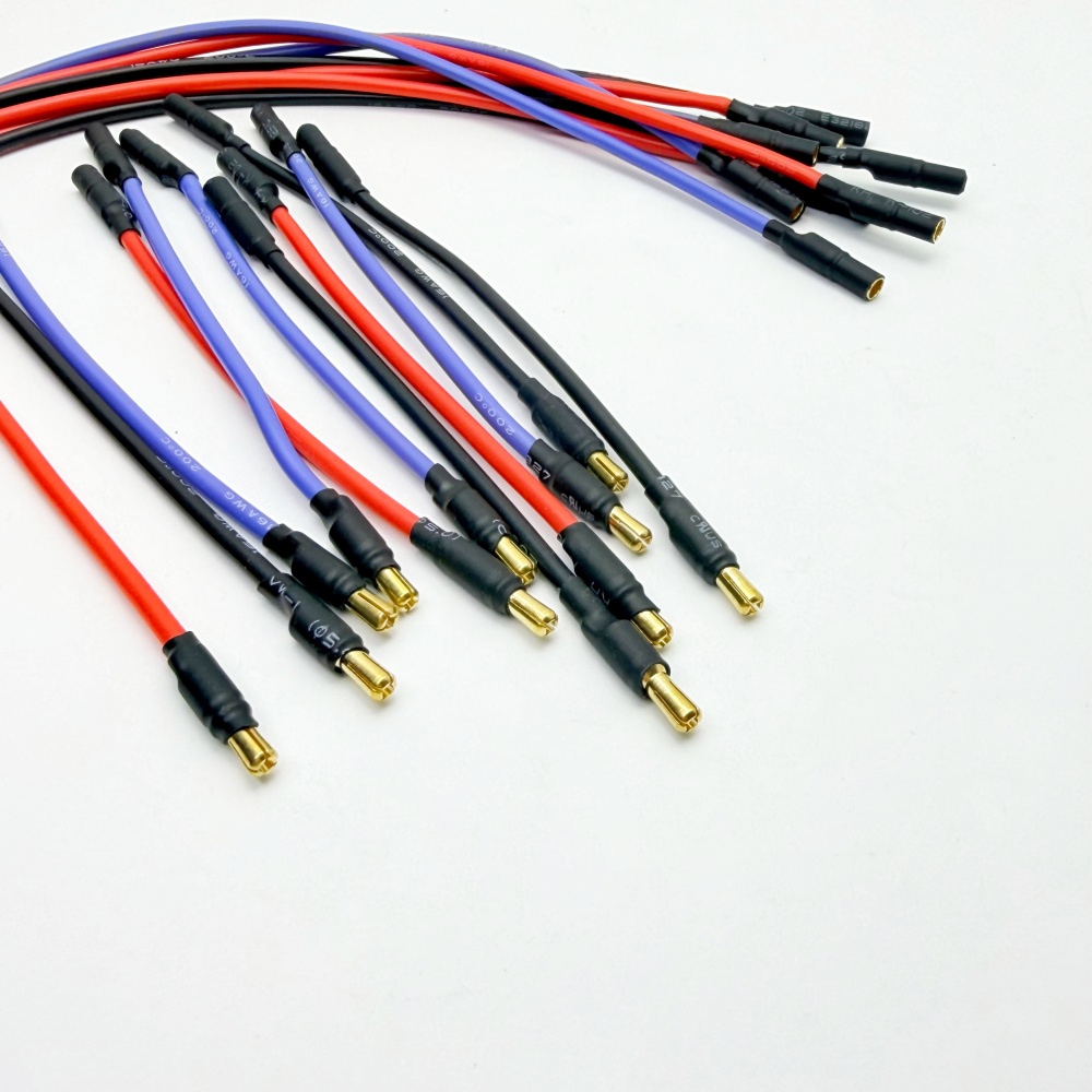 3Pcs 3.5mm Banana Head RC Motor/ESC Extension Cable 10CM/25CM 16AWG Silicone Cable for RC Car Boat Brushless Motor ESC