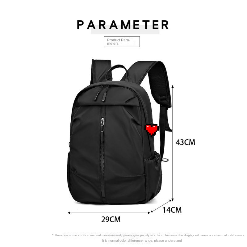 Men's Casual Large Capacity Travel Backpack Lightweight Waterproof Computer Backpack Student School Bag Unisex ( NO USB PORT )