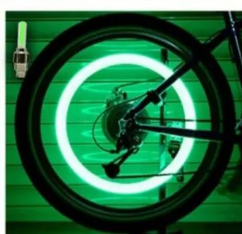 2Pcs nozzle light Motion Activated Glow Bike Flashlight Car Motorcycle Cycle  Tire Valve Caps Wheel Light Amazing Fantastic Bicycle Accessory LEDs