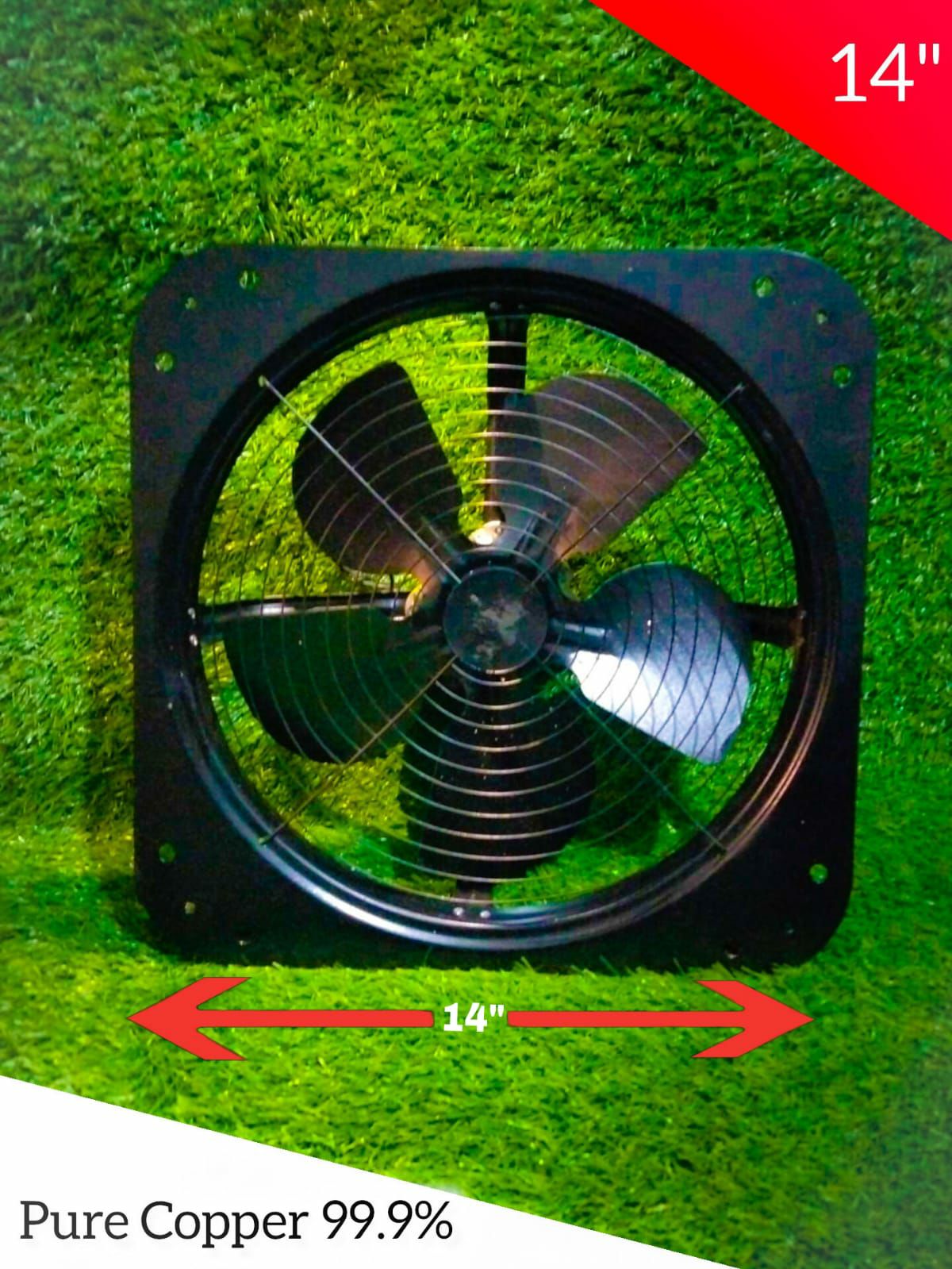 Metal Body Exhaust Fan 14inches With Pure Copper Motor 99.9% | Daraz.pk