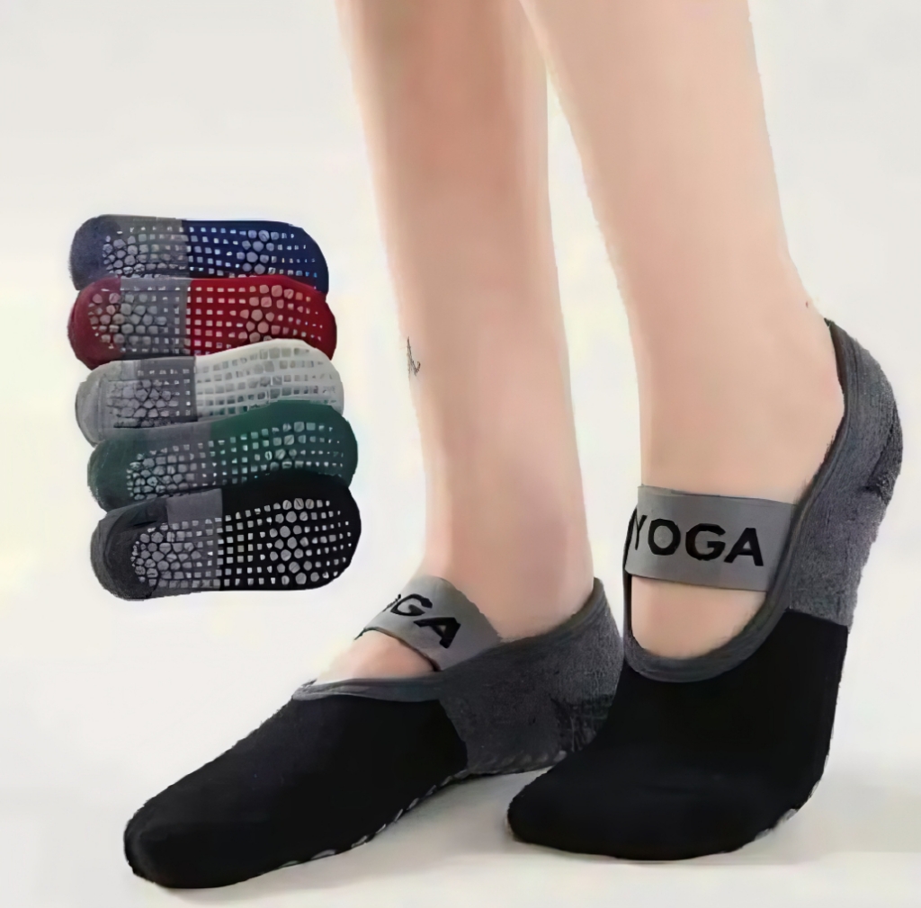 Yoga Gym Fitness Non Slip Socks New Wide Straps Socks Women Ledis Girls Casual Sports Socks
