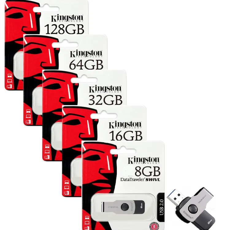 Kingston USB Flash Drive 4GB ,8GB, 16GB, 32GB, 64GB, 128GB Data Traveller