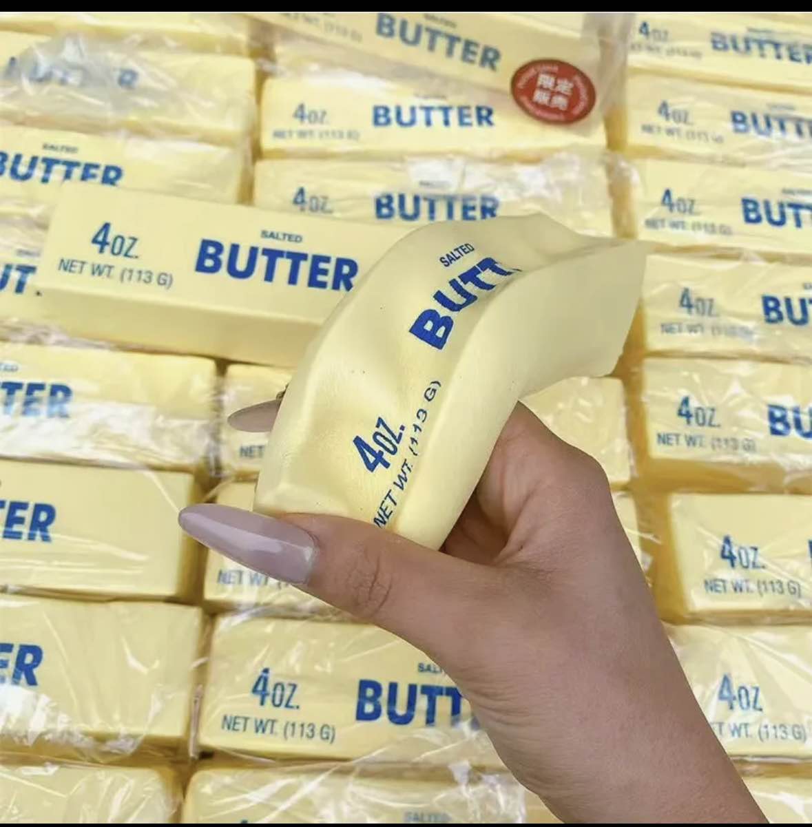 Butter Stick Milk Strip Squishy Toy Slow Rebound Soft Squeeze Stress Relief Toy