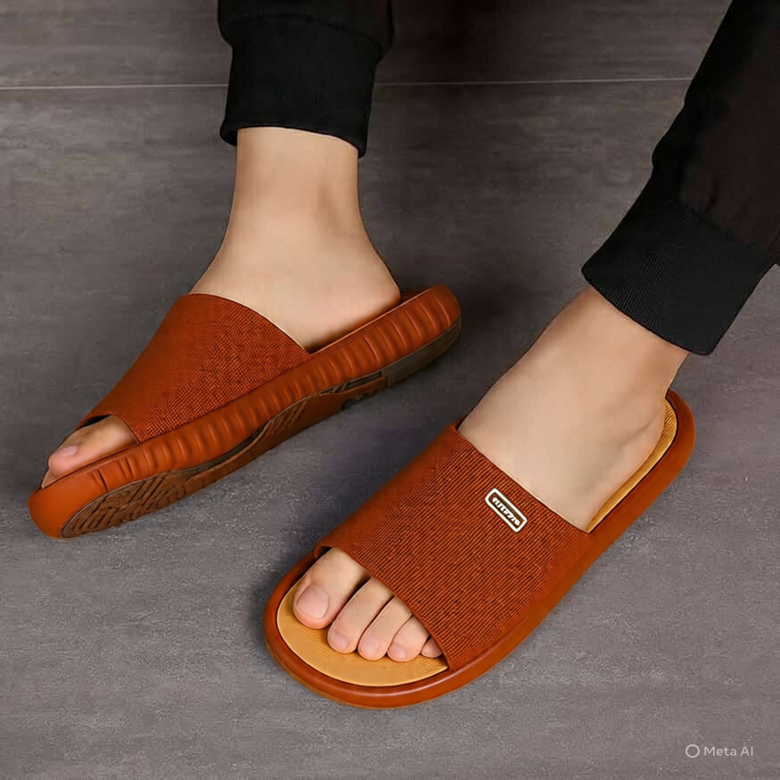 Multicolor Fashion Flip Flops & Slides, Waterproof Rubber House Slippers for Mens