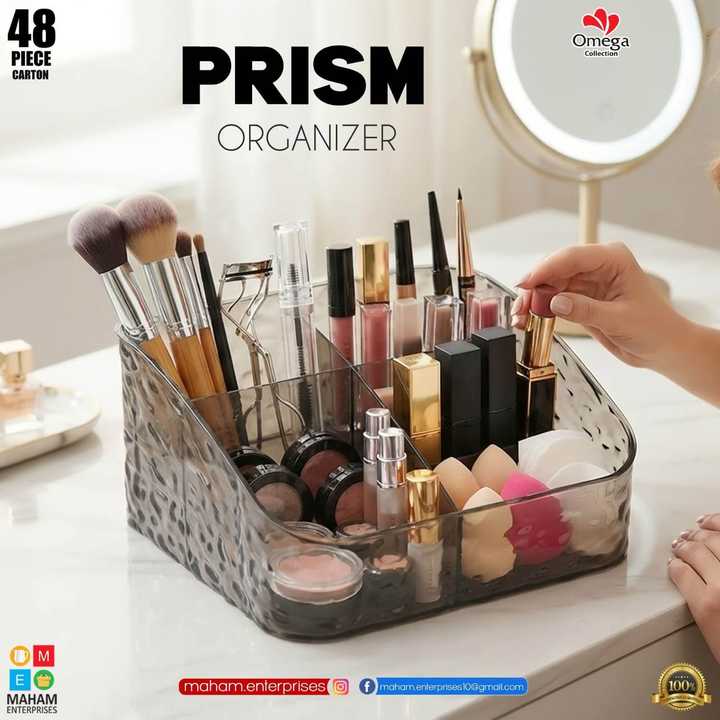 Cosmetic Organizer with Removable Drawers | Lipstick Stand Holder | Makeup Storage Box | Beauty Accessories Organizer | Display Stand
