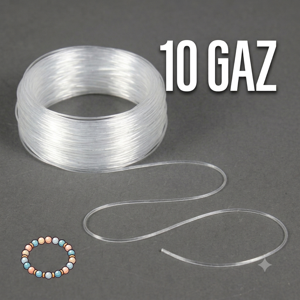 Transparent Elastic Thread for Bracelets | Stretchable String for Beads & Jewelry Making