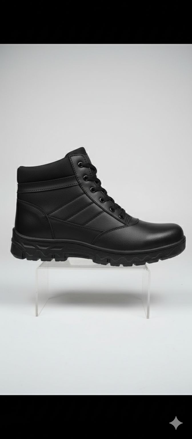 Men's Black Shoes, formal , casual sober , Style , Simple Fashion.unisex Article for Male, Female both, Combat SWAT Low Hight / low ankle Boots