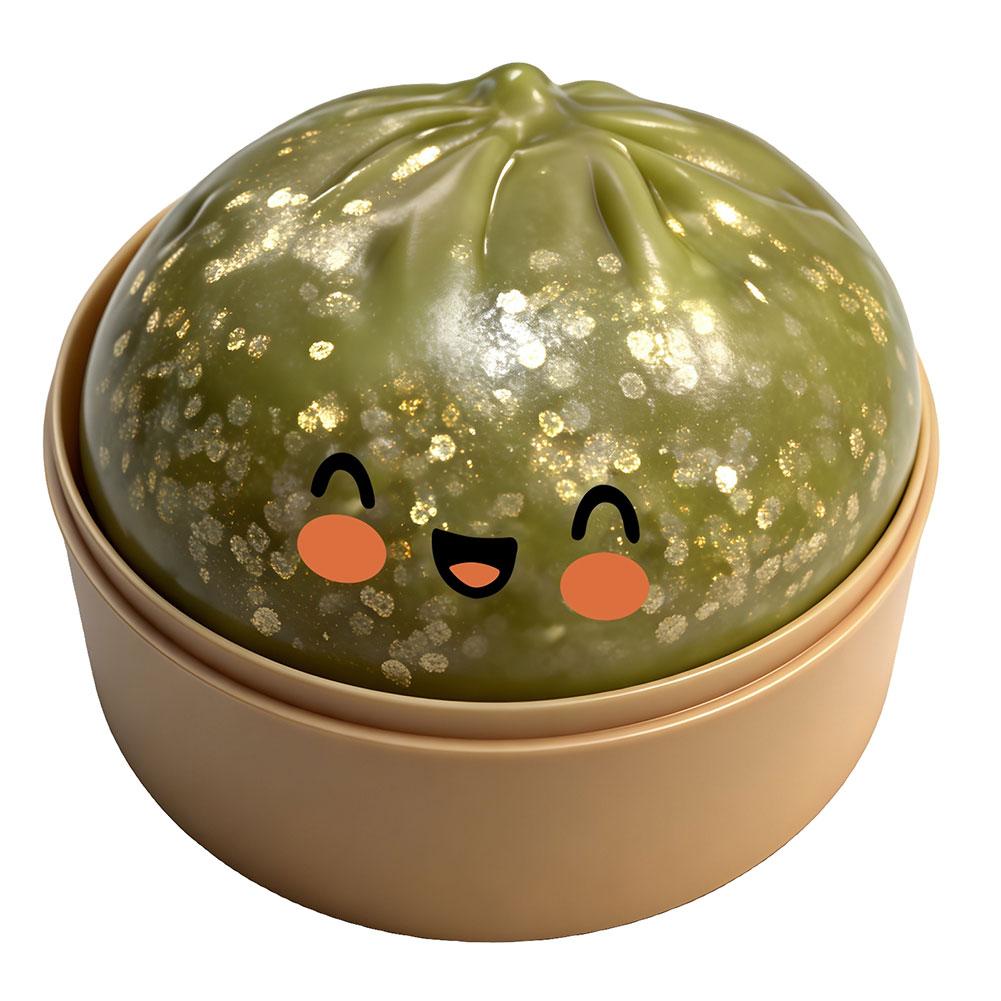 Cute Crystal Steamer Dumpling Bun Slow Rising Squishy Stress Ball Pinch Simulation Steamed Bread Fidget squeeze Toy Relax 