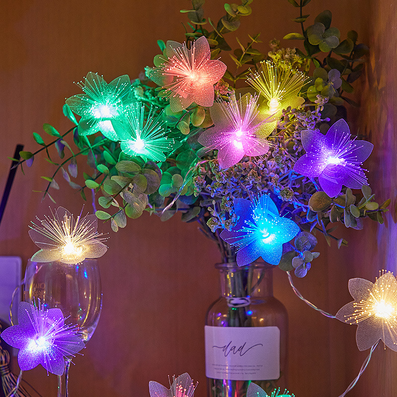 LED Garland String Light Battery Powered Living Bedroom Garden Fairy