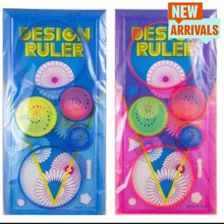 New Spirograph Goemetric Ruler Stencil Design Ruler Set Spiral Art Classic toy Stationary