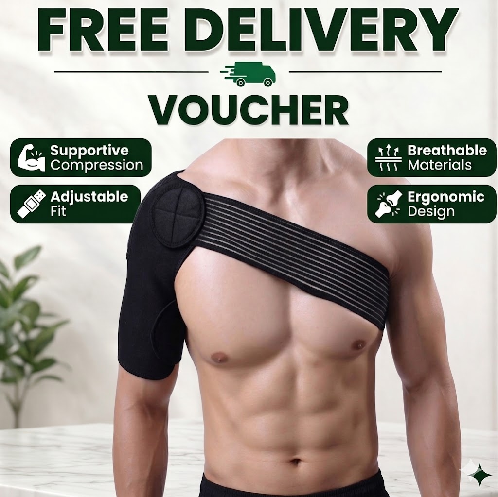Denovo mart Adjustable Left/Right Elastic Shoulder Support Bandage Protector Brace Joint Pain Injury Shoulder Strap Guard Strap Wrap Belt