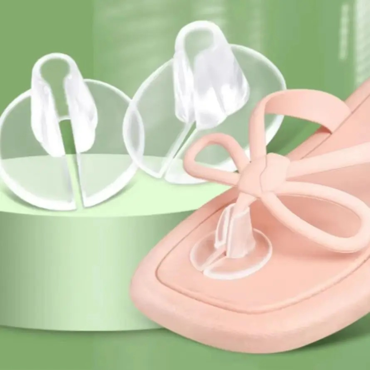 1-4Pairs,Gel Toe Post Cushion Pads for Flip Flops Anti-Slip Anti-Chafing Toe Separators Guards Foot Protectors for Women Men.