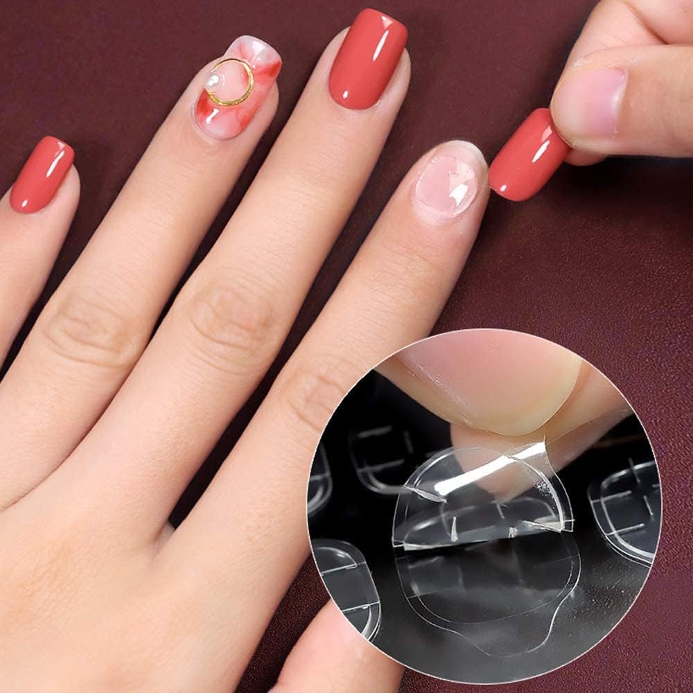 20 sheets Jelly nail stickers on the face, waterproof, adhesive, wear-resistant, false nails, high viscosity