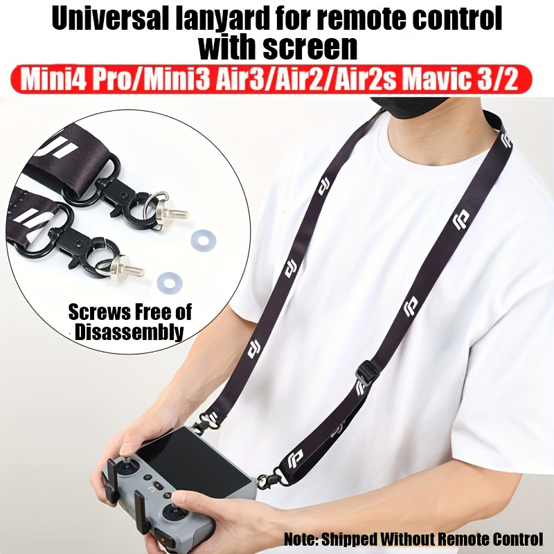 Lanyard for DJI RC & RC 2 & RC Pro Controller, DJI Mini 4 Pro Lanyard RC Neck Strap, Compatible with DJI Mini 3 Pro/Mavic 3/Air2