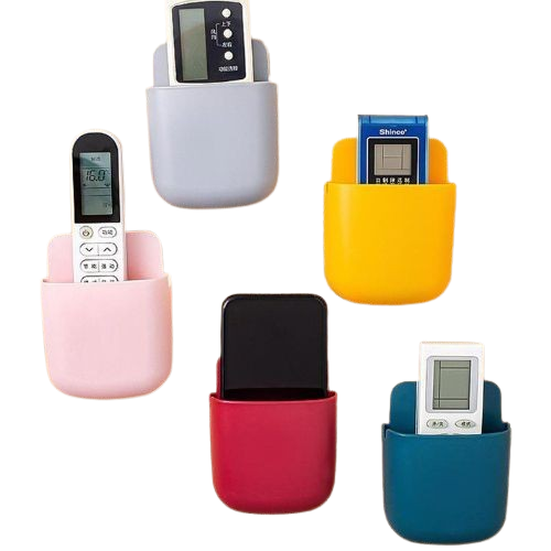 Mobile charging stand remote holder self-adhesive wall mounted pen holder, Mobile phone holder, ac remote control holder, tv remote holder, mobile stand, remote stand- 1 Pcs